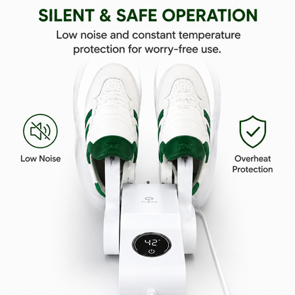 Smart Electric Shoe Dryer with Touch Control & Temperature Display