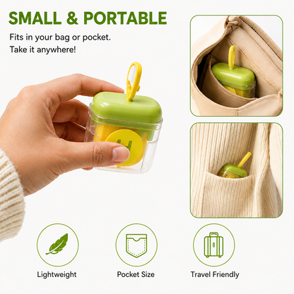 Mini Portable Washable Lint Roller – Reusable Pet Hair & Dust Remover