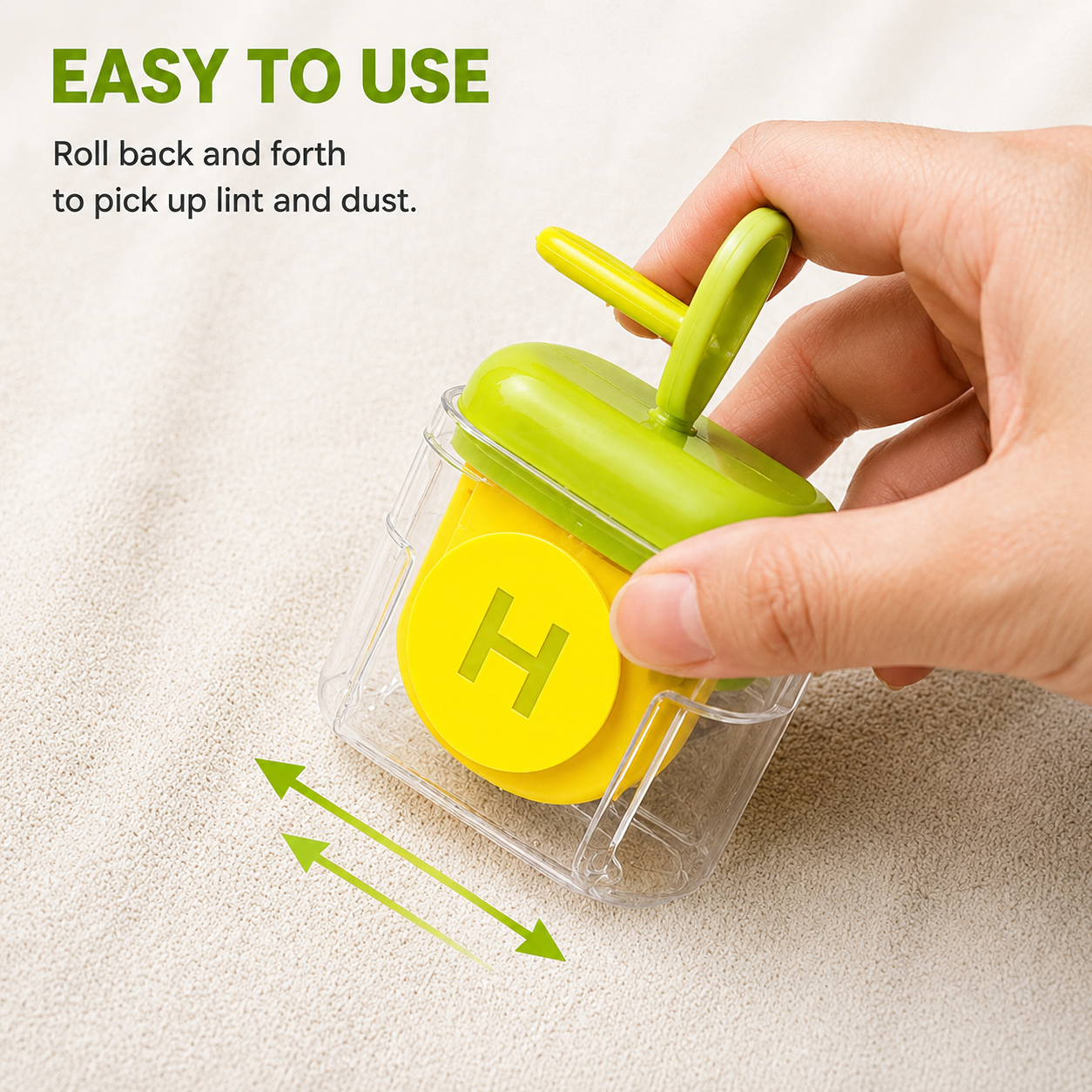 Mini Portable Washable Lint Roller – Reusable Pet Hair & Dust Remover